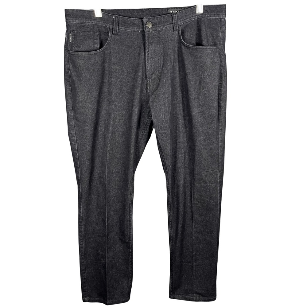 Dunning Golf Pants Mens 35 Dark Indigo Stretch Straight Leg 5-Pocket Trousers